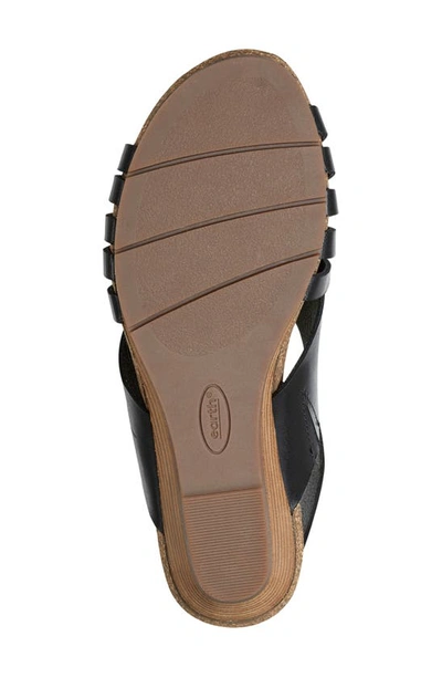 Shop Earth ® Hartie Slingback Wedge Sandal In Black