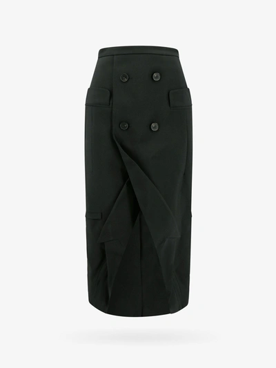 Shop Alexander Mcqueen Skirt In Black