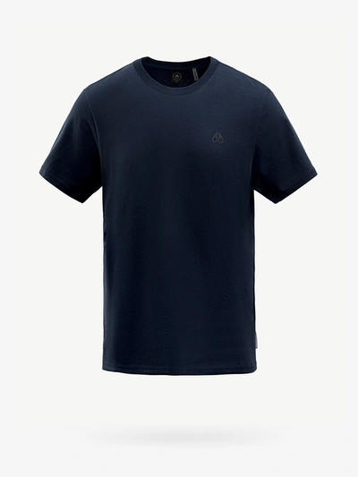 Shop Moose Knuckles T-shirt In Blue