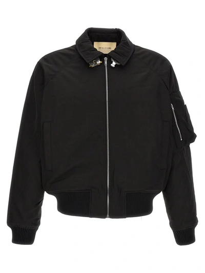 Shop Alyx 1017  9sm 'buckle' Bomber Jacket In Black