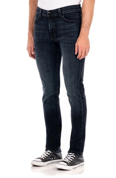 Shop Fidelity Denim Jimmy Slim Straight Leg Jeans In Coal Blue