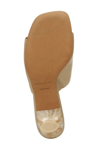 Shop Vince Palmar Kitten Heel Slide Sandal In Dune
