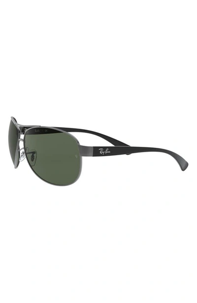 Shop Ray Ban Ray-ban 67mm Oversize Pilot Sunglasses In Gunmetal