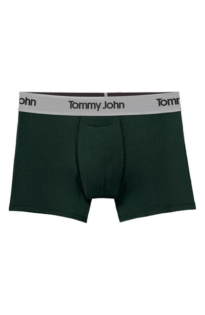Shop Tommy John Second Skin Luxe Rib Trunks In Pine Grove