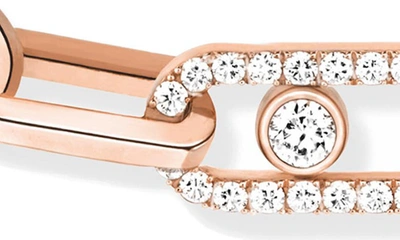 Shop Messika Move Link Diamond Bracelet In Pink Gold
