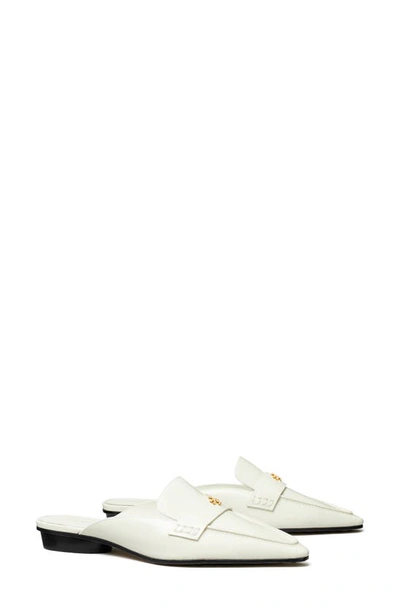 Shop Tory Burch Pointed Toe Mule In Pearl