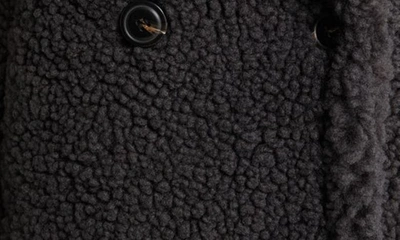 Ugg Gertrude Short Teddy Coat Ink In Ink