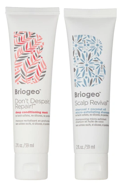 Briogeo Scalp Revival Shampoo + Don't Despair, Repair! Hair Mask Travel Gift Set