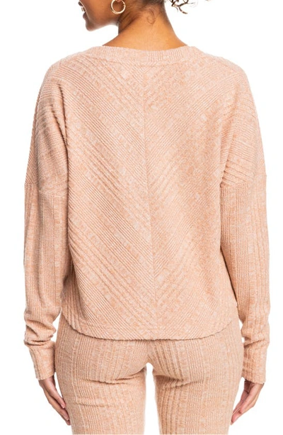 Shop Roxy Lazy Day Cardigan In Toasted Nut