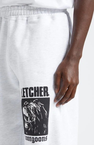 Shop Noon Goons X Christian Fletcher Surfers Logo Graphic Joggers In Heather Grey
