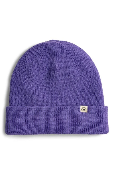 Shop Madewell Recycled Cotton Beanie In Academy Purple