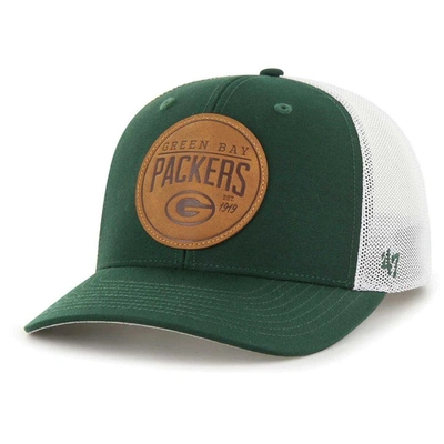 Shop 47 ' Green Green Bay Packers Leather Head Flex Hat