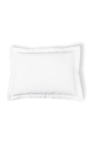 Shop Frette Set Of 2 Checkered Cotton Sateen Pillow Shams In White