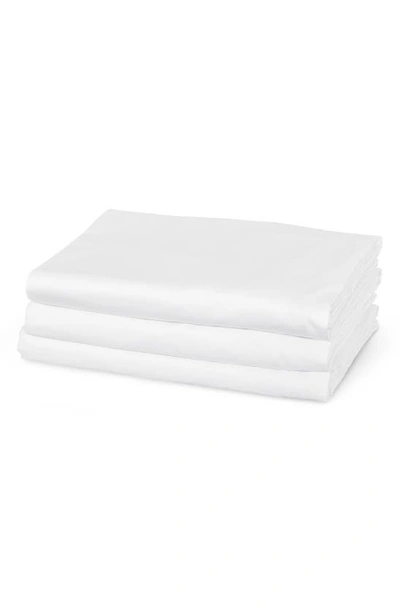 Shop Frette Cotton Percale Fitted Sheet In White