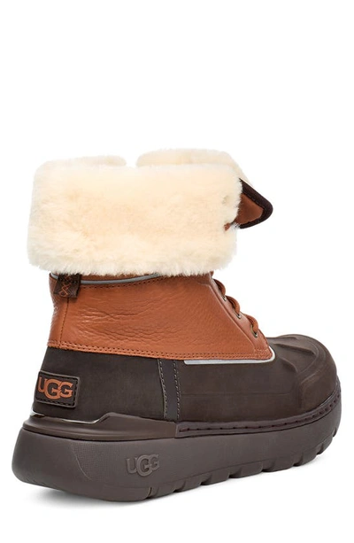 Shop Ugg Butte City Waterproof Faux Shearling Boot In Worchester