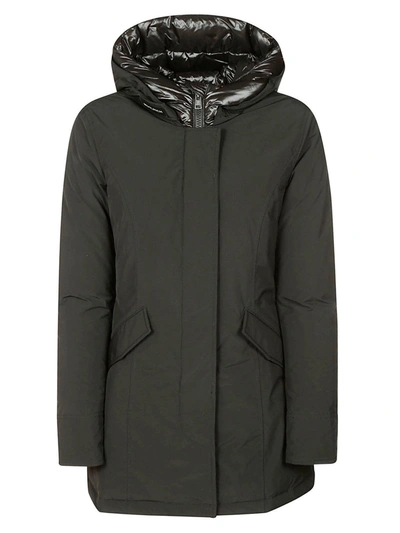 Shop Woolrich Front-zip Padded Jacket In Multicolor