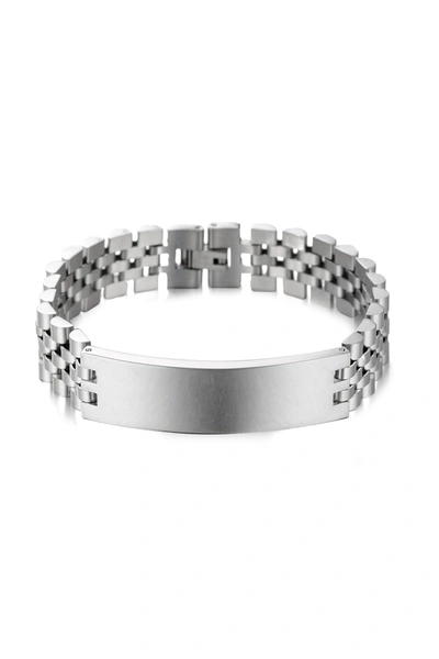 Eye Candy La Pete Chain Bracelet In Silver