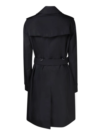 Shop Burberry Trench Coats In Black
