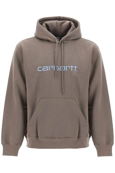 Shop Carhartt Wip Embroidered Logo Hoodie In Multicolor