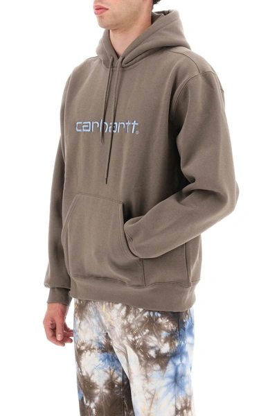 Shop Carhartt Wip Embroidered Logo Hoodie In Multicolor