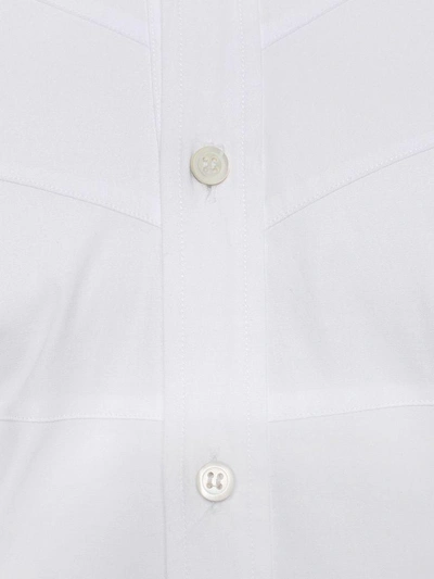 Shop Alexander Mcqueen Ribcage Darts Shirt In White