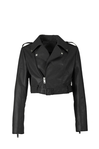 Shop Wanan Touch Elyse Jacket In Black Lambskin