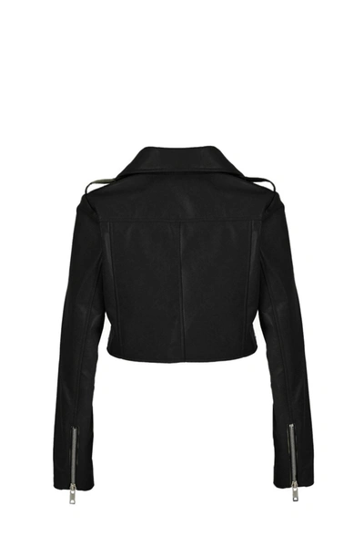 Shop Wanan Touch Elyse Jacket In Black Lambskin