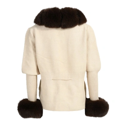 Wanan Touch Jacket Andò Beige With Fur