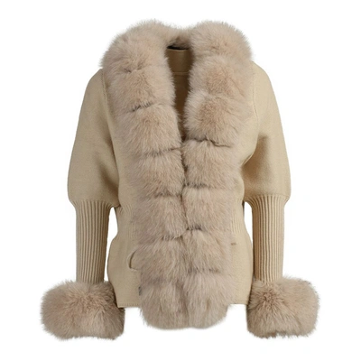 Wanan Touch Jacket Andò Beige With Fur