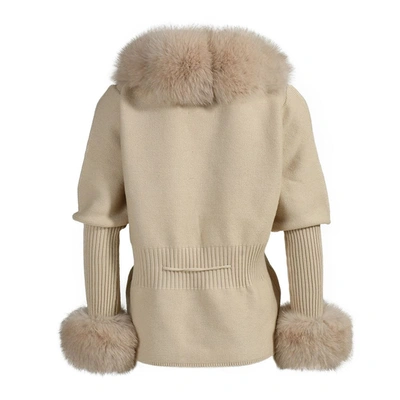 Wanan Touch Jacket Andò Beige With Fur