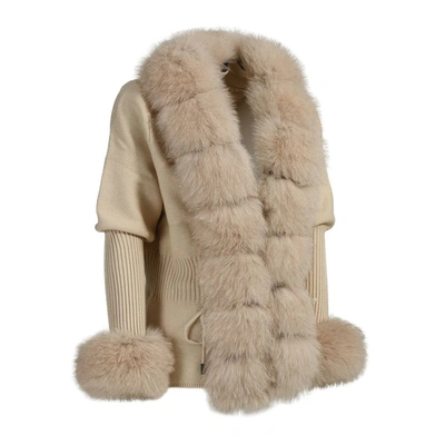 Wanan Touch Jacket Andò Beige With Fur