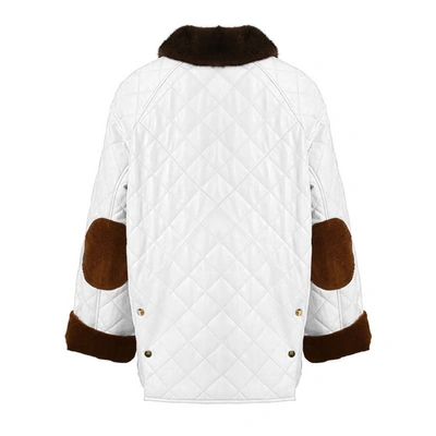 Wanan Touch Molly Bianca Leather And Mink Jacket