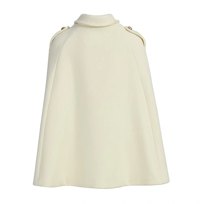 Wanan Touch Poncho Dinar White Mixed Cashmere