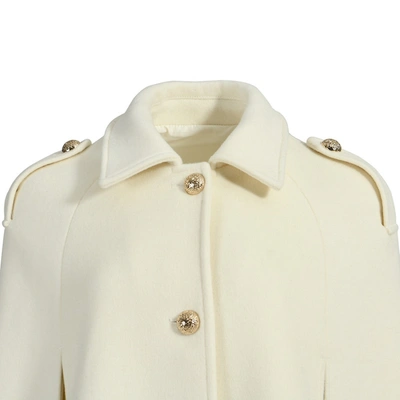 Wanan Touch Poncho Dinar White Mixed Cashmere