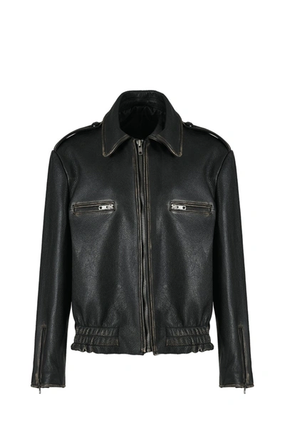 Shop Wanan Touch Roby Jacket In Black Lambskin