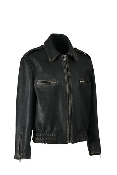 Shop Wanan Touch Roby Jacket In Black Lambskin