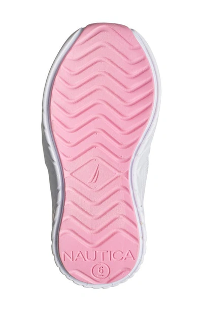 Shop Nautica Kids' Sloats Slip-on Sneaker In White/ Bright Gradient
