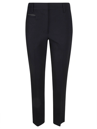 Shop Brunello Cucinelli Slim Fit Plain Cropped Trousers In C060