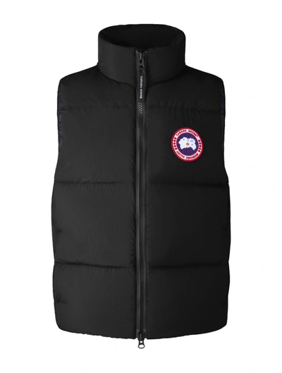 Shop Canada Goose Cg Lawrence Puffer Vest In Black
