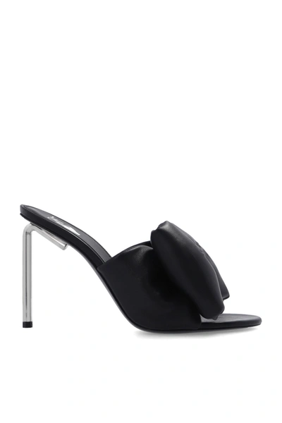Shop Off-white Black Leather Mules In New