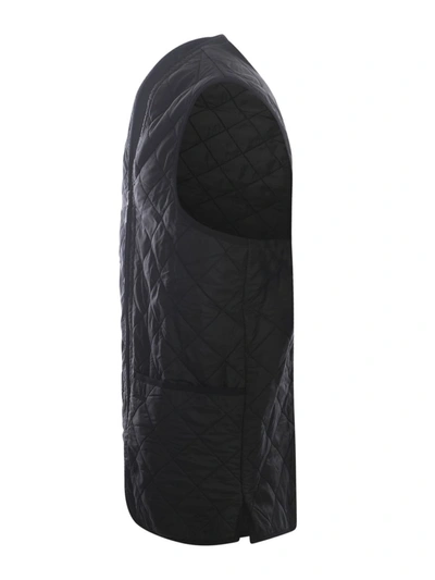 Barbour Quilted Reversible Waistcoat In Black