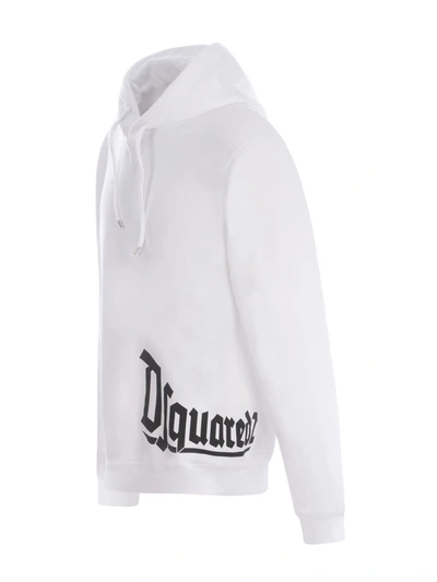 Shop Dsquared2 Hooded Sweatshirt In White