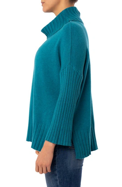 Shop Cyrus Cowl Neck Pullover Sweater In Mallard Heather