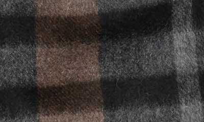 Hickey Freeman Cashmere Plaid Scarf In Camel