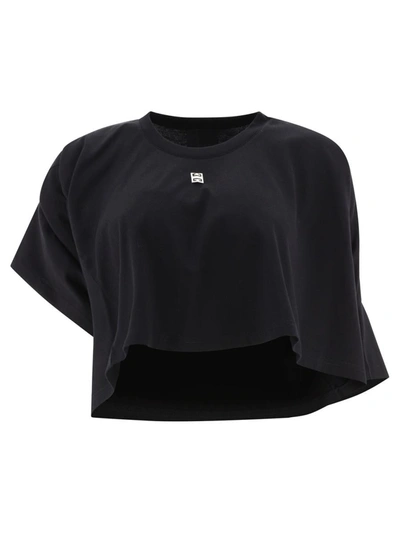 Shop Givenchy Cropped T-shirt In Black