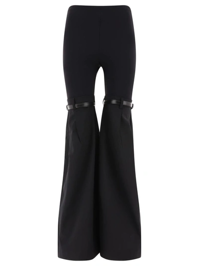 Shop Coperni "hybrid Flare" Trousers In Black
