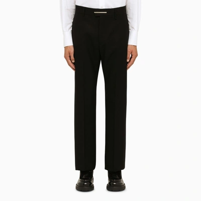 Shop Givenchy | Regular Black Wool Trousers