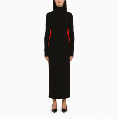 Shop Ferragamo | Black/red Long Dress