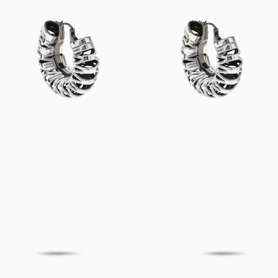 Shop So-le Studio | Ilahoop Silver Brass Earrings In Metal
