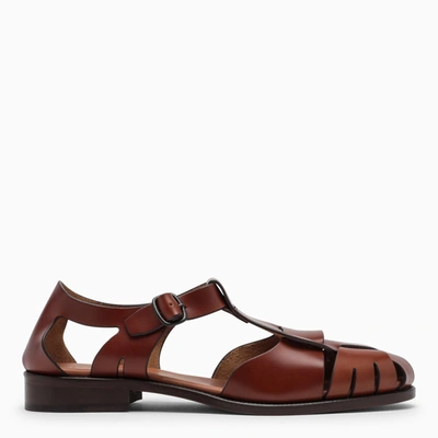 Shop Hereu | Brown Pesca Low Sandals